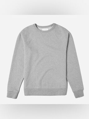 EVERLANE Unisex French Terry Crew - Heather Grey
